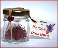 Pot de 0,3 Ã  0,5 grammes de stigmates de safran bio catalan Della Roma