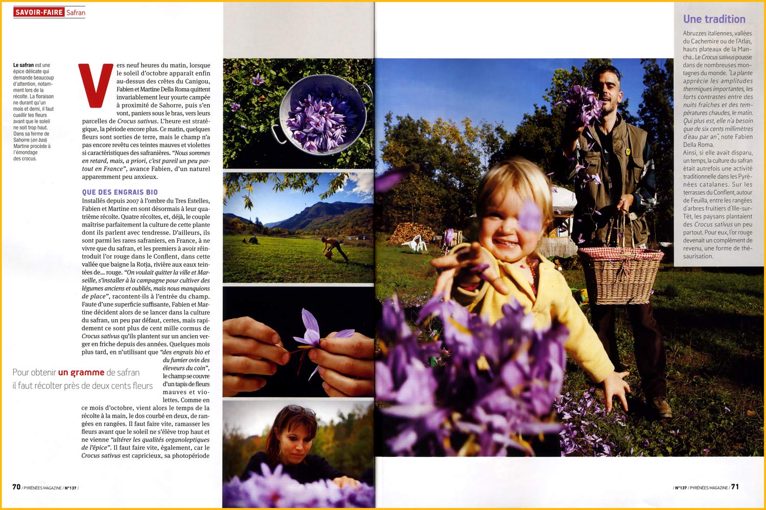 2011-08 Pyrenees Magazine Culture Safran Bio